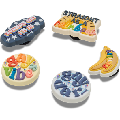 Crocs New | Irreverent Pride 5 Pack Jibbitz™ charms