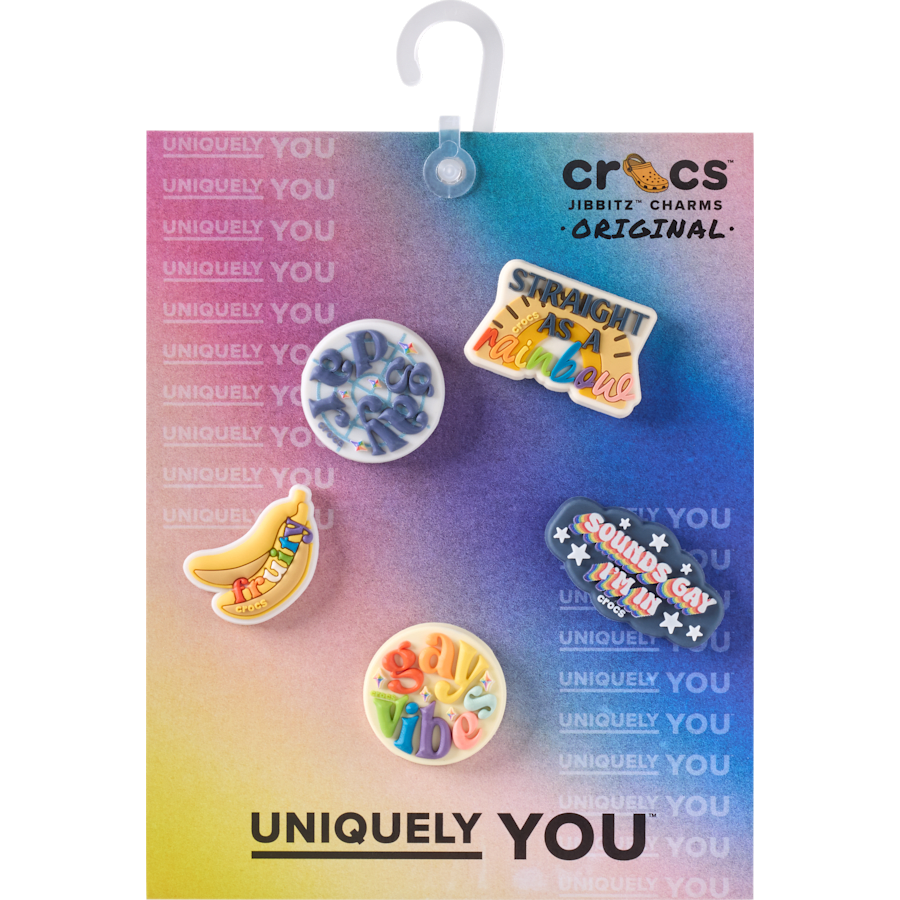 Crocs New | Irreverent Pride 5 Pack Jibbitz™ charms