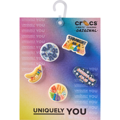 Crocs New | Irreverent Pride 5 Pack Jibbitz™ charms