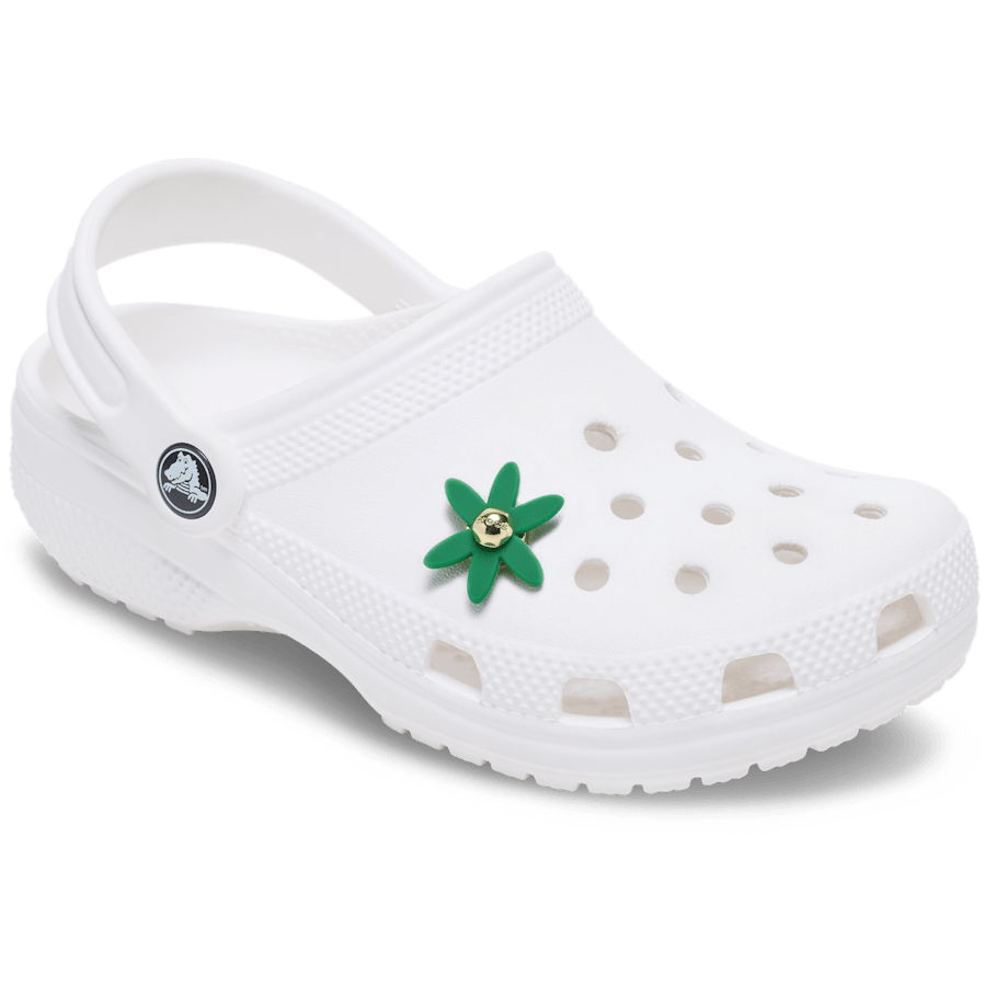 Crocs Deals | Retro Green Spinner Flower Jibbitz™ charms