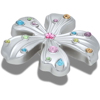 Crocs Smart Buy | Silver Meta Gem Flower Jibbitz™ charms