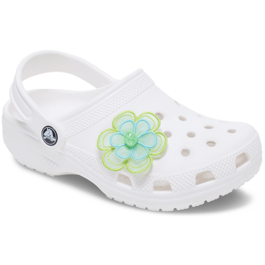 Crocs Special Offer | Green Mesh Flower Jibbitz™ charms