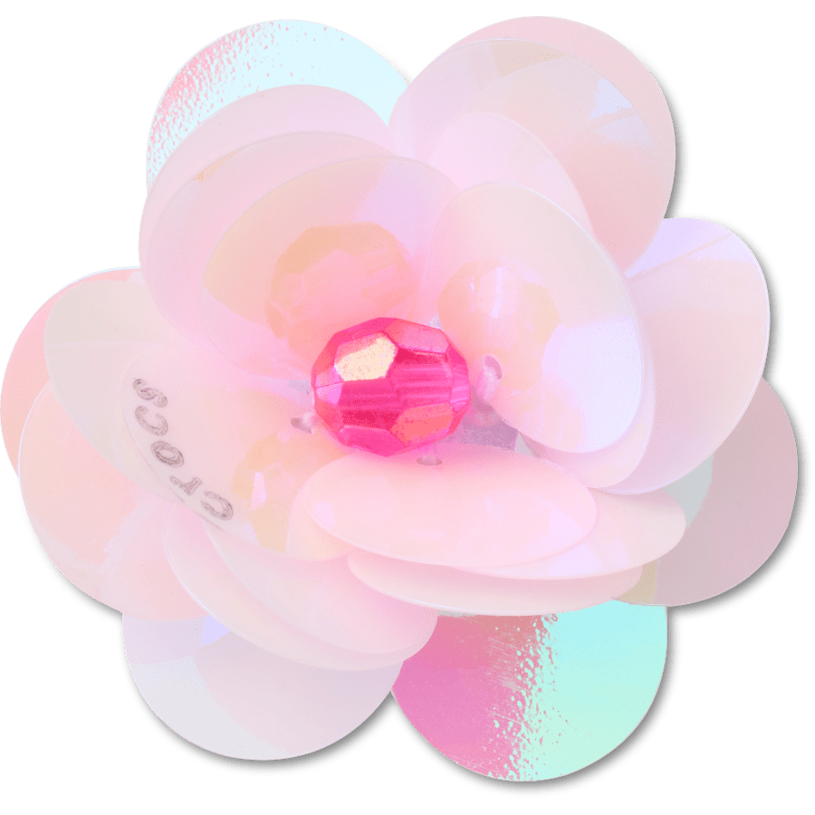 Crocs Popular | Sequin Pink Flower Jibbitz™ charms