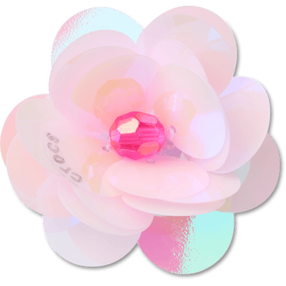 Crocs Popular | Sequin Pink Flower Jibbitz™ charms