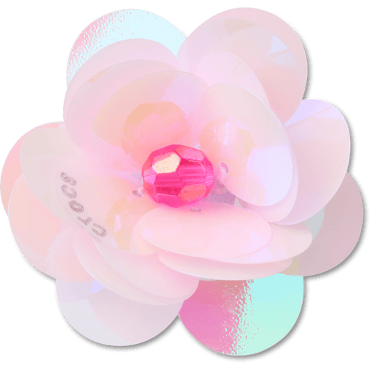 Crocs Popular | Sequin Pink Flower Jibbitz™ charms