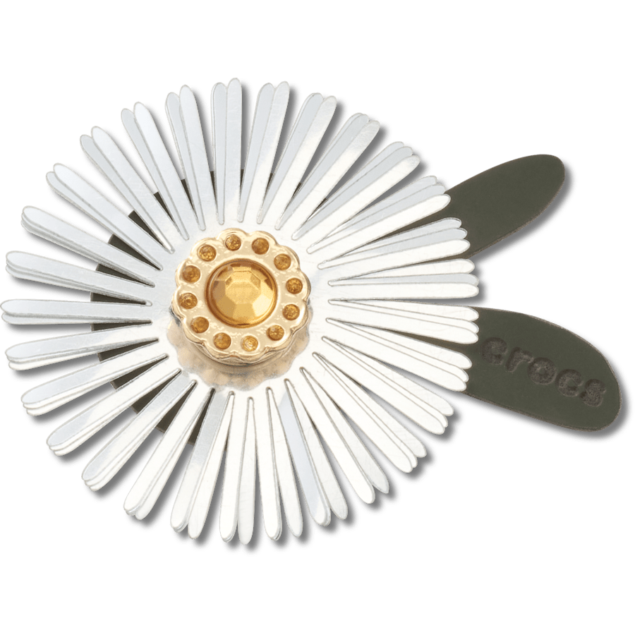 Crocs Featured | Silver Sequin Flower Jibbitz™ charms