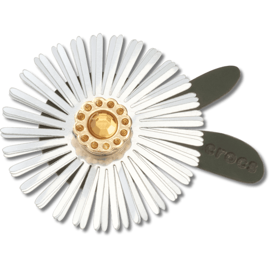 Crocs Featured | Silver Sequin Flower Jibbitz™ charms