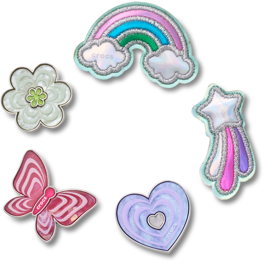 Crocs Sale | Funky Girly Icons 5 Pack Jibbitz™ charms