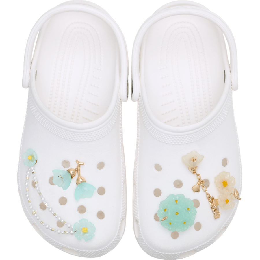 Crocs Discount | Blue Dainty Floral 5 Pack Jibbitz™ charms