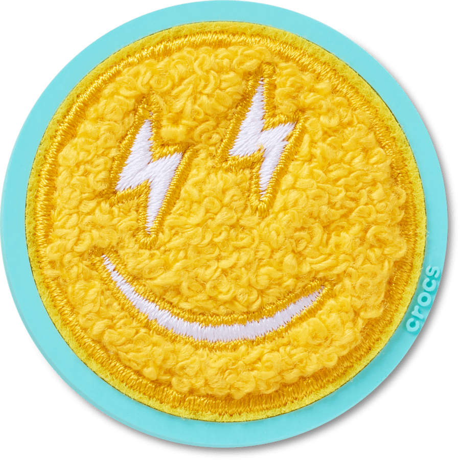 Crocs Quality | Mega Chenille Happy Face Jibbitz™ charms