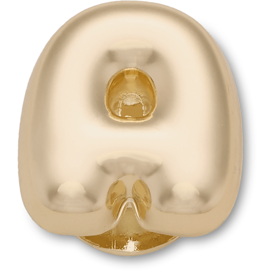 Crocs Smart Buy | Gold Bubble Letter A Jibbitz™ charms