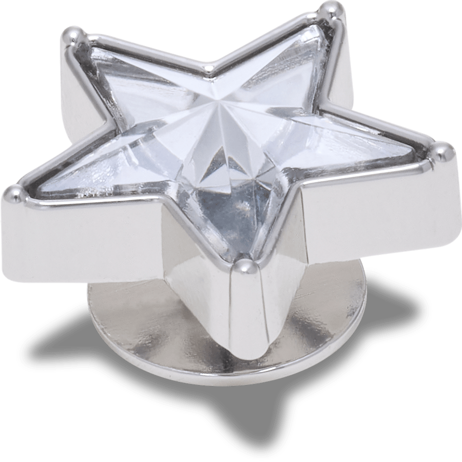 Crocs Signature | Silver Gem Sparkle Star Jibbitz™ charms