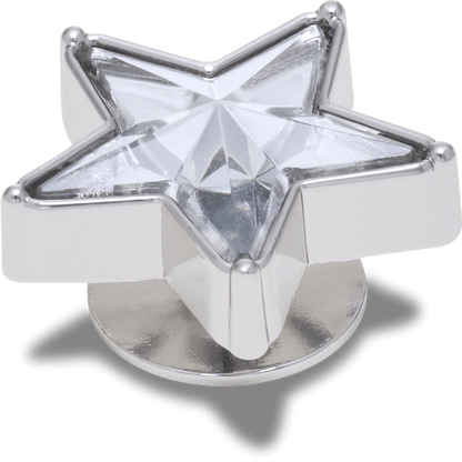 Crocs Signature | Silver Gem Sparkle Star Jibbitz™ charms