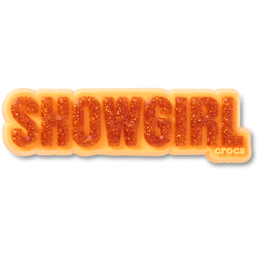Crocs Signature | Orange Glitter Sign Jibbitz™ charms