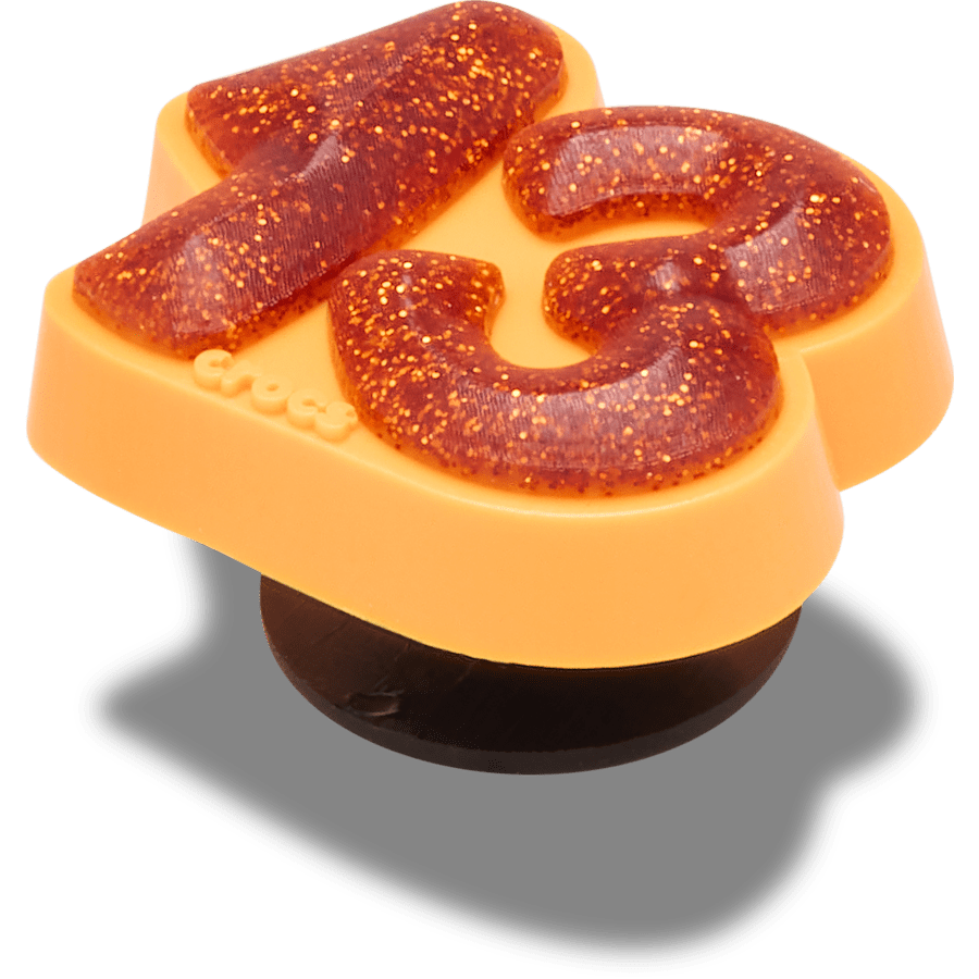 Crocs Everyday | Orange Sparkly Number 13 Jibbitz™ charms