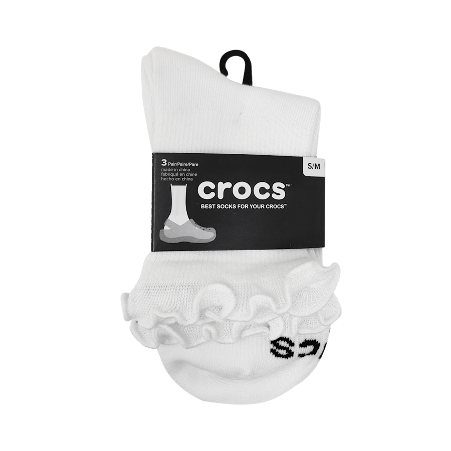 Crocs Popular | CrocsSocks Ruffle Ankle 3 PK