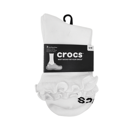 Crocs Popular | CrocsSocks Ruffle Ankle 3 PK