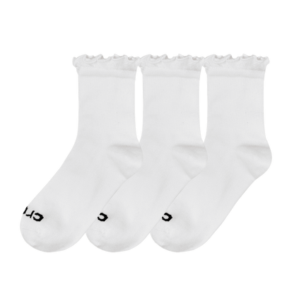 Crocs Popular | CrocsSocks Ruffle Ankle 3 PK