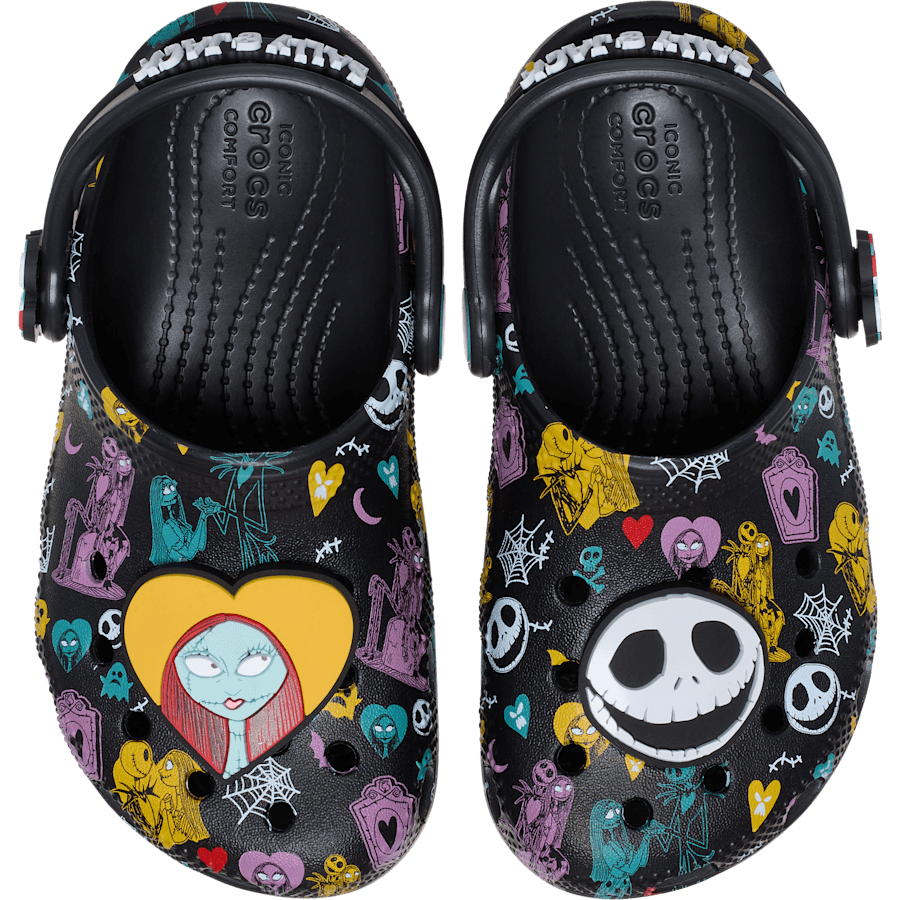 Crocs Customer Favorite | Toddlers’ Disney Tim Burton's The Nightmare Before Christmas Jack and Sally Classic Clog