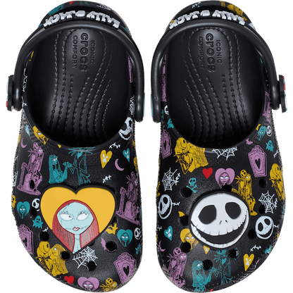 Crocs Customer Favorite | Toddlers’ Disney Tim Burton's The Nightmare Before Christmas Jack and Sally Classic Clog