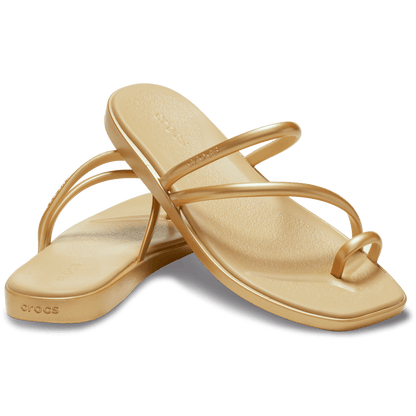 Crocs Best Seller | Women's Miami Metallic Toe Loop Sandal