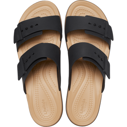 Crocs Classic | Brooklyn Buckle Matte Wrap Low Wedge