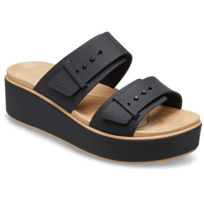 Crocs Classic | Brooklyn Buckle Matte Wrap Low Wedge