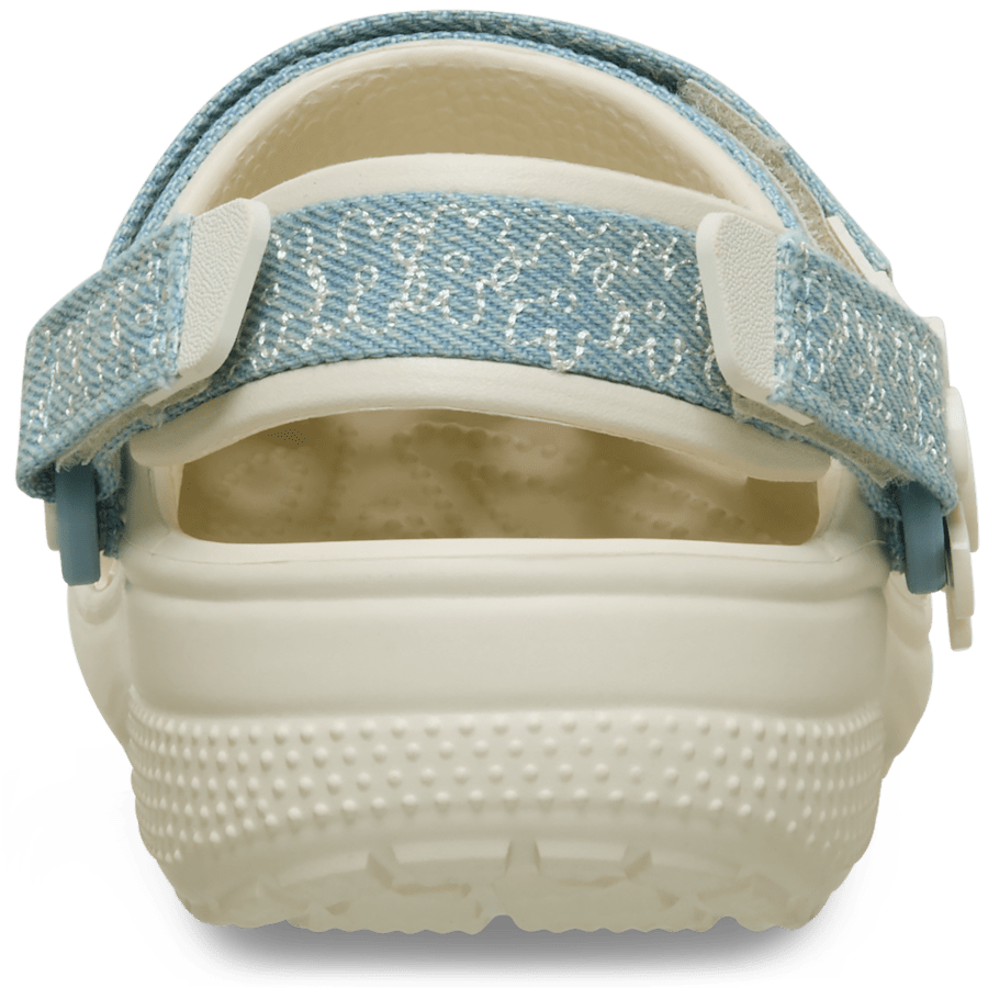 Crocs Signature | Kids’ Classic Denim Flower Adjustable Backstrap Clog