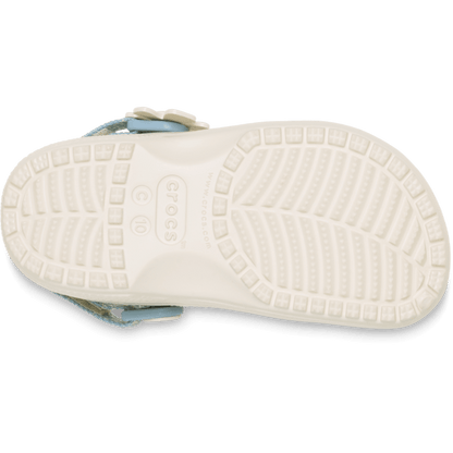 Crocs Sale | Toddler Classic Denim Flower Adjustable Backstrap Clog