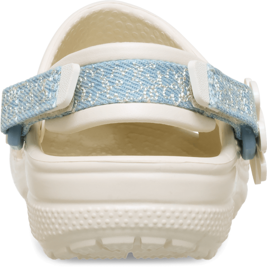 Crocs Sale | Toddler Classic Denim Flower Adjustable Backstrap Clog