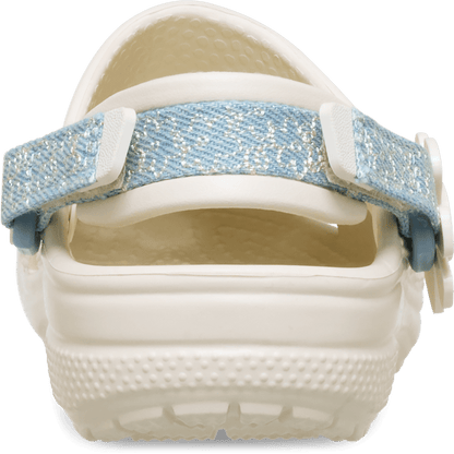 Crocs Sale | Toddler Classic Denim Flower Adjustable Backstrap Clog