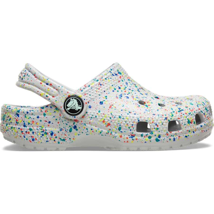 Crocs Best Seller | Toddler Classic Glow Paint Splatter Clog