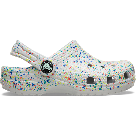 Crocs Best Seller | Toddler Classic Glow Paint Splatter Clog