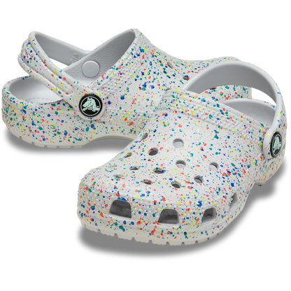Crocs Best Seller | Toddler Classic Glow Paint Splatter Clog