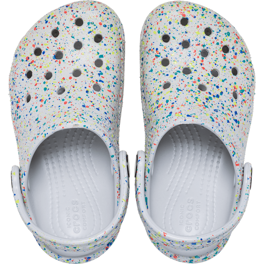 Crocs Best Seller | Toddler Classic Glow Paint Splatter Clog