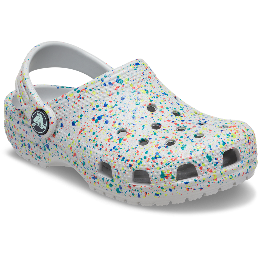Crocs Best Seller | Toddler Classic Glow Paint Splatter Clog