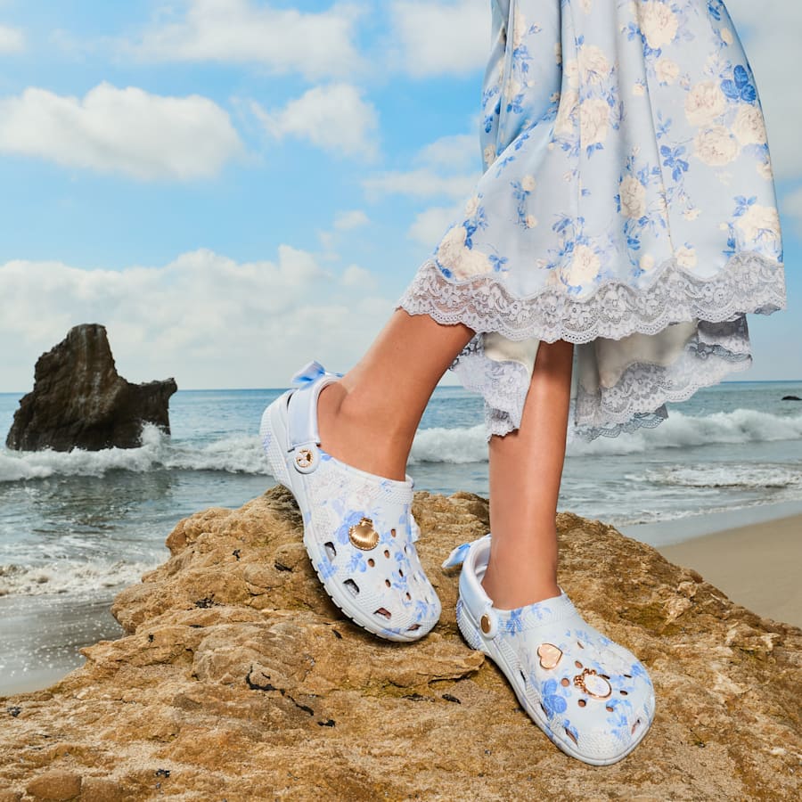 Crocs Trusted | LoveShackFancy Blue Classic Clog