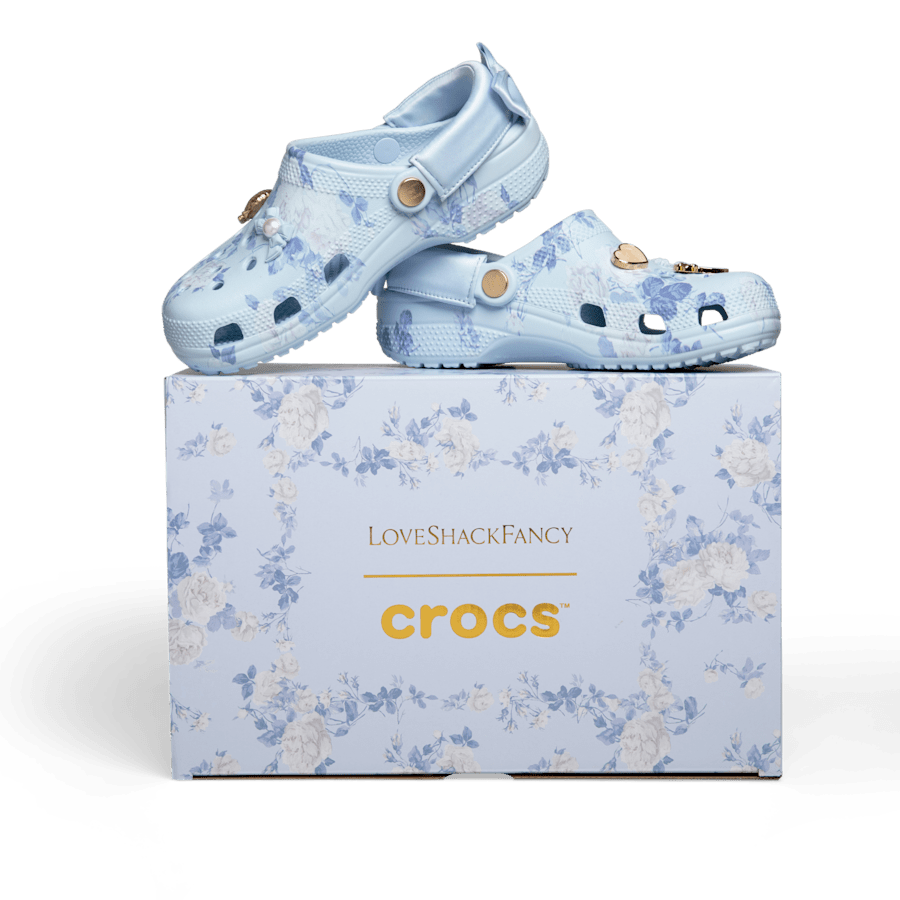 Crocs Trusted | LoveShackFancy Blue Classic Clog