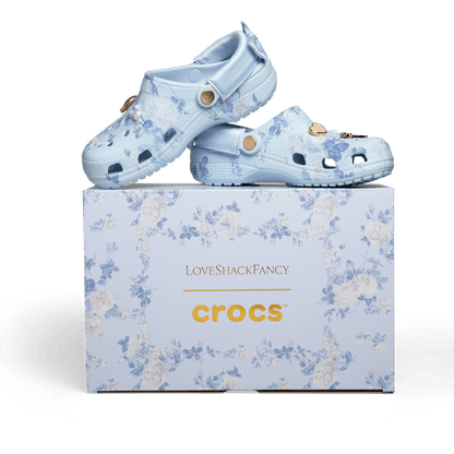 Crocs Trusted | LoveShackFancy Blue Classic Clog
