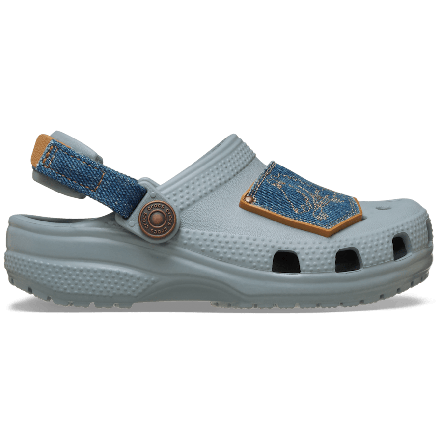Crocs Popular | Toddler Classic Denim Adjustable Backstrap Clog
