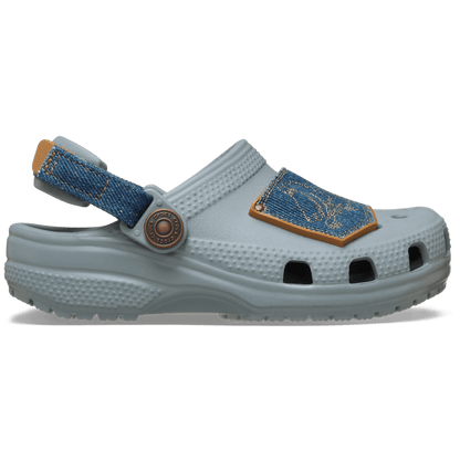 Crocs Popular | Toddler Classic Denim Adjustable Backstrap Clog