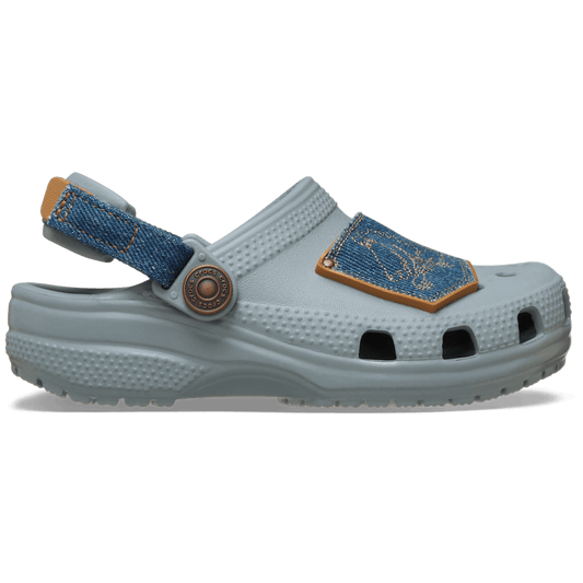 Crocs Popular | Toddler Classic Denim Adjustable Backstrap Clog