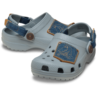 Crocs Popular | Toddler Classic Denim Adjustable Backstrap Clog