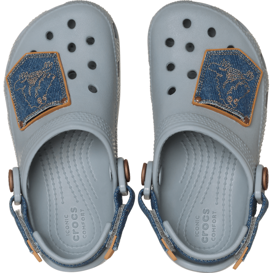 Crocs Popular | Toddler Classic Denim Adjustable Backstrap Clog