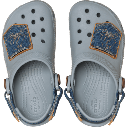 Crocs Popular | Toddler Classic Denim Adjustable Backstrap Clog
