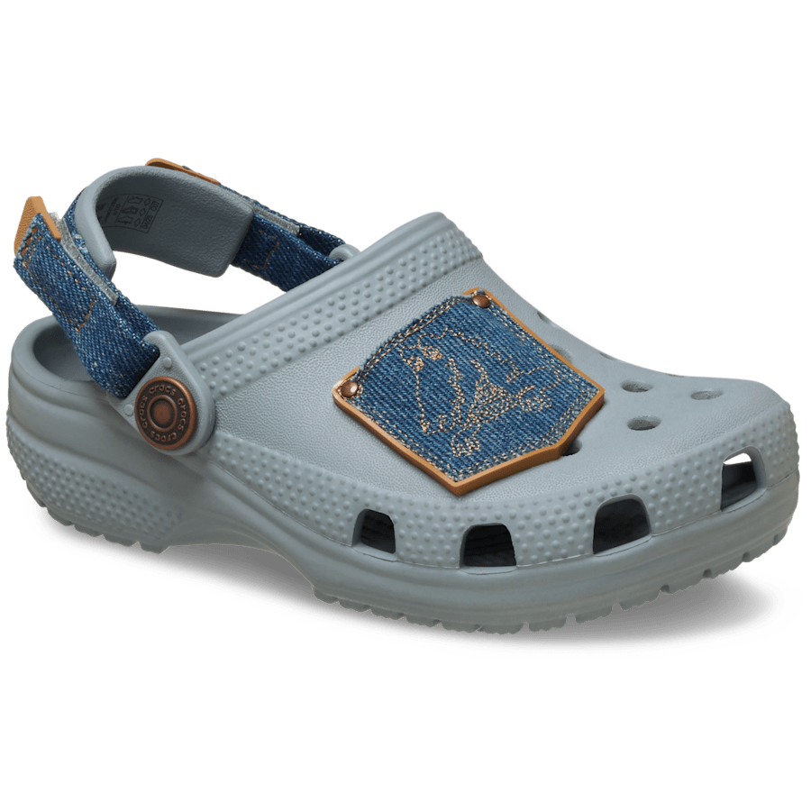 Crocs Popular | Toddler Classic Denim Adjustable Backstrap Clog