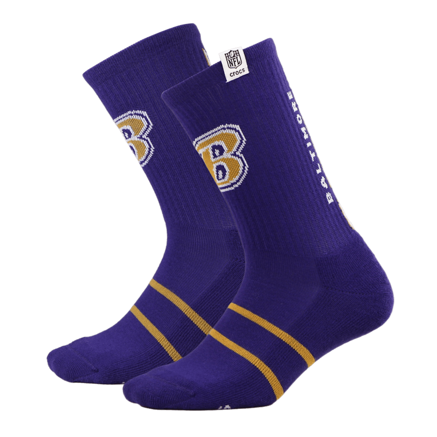 Crocs Hot Sale | NFL Baltimore Ravens Crocs Socks