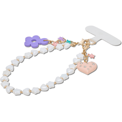 Crocs Everyday | Beaded Heart Flower Phone Wristlet
