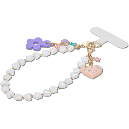 Crocs Everyday | Beaded Heart Flower Phone Wristlet