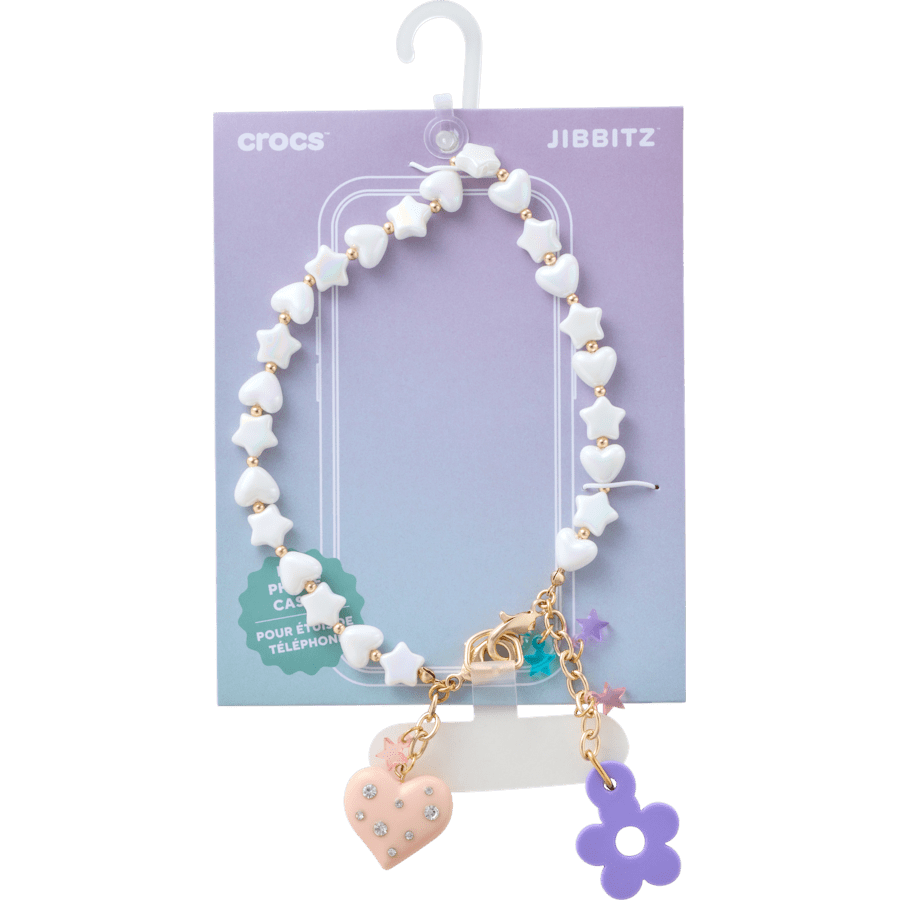 Crocs Everyday | Beaded Heart Flower Phone Wristlet
